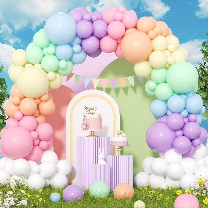 426Pcs Pastel Balloon Arch Kit by Unknown