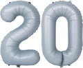 40 In Matte gray Number Balloon Helium Foil Mylar Birthday Balloon Digit 20 | by Exquisitehighqualitypartydecorationstomeetyoureveryneed%EF%BC%81