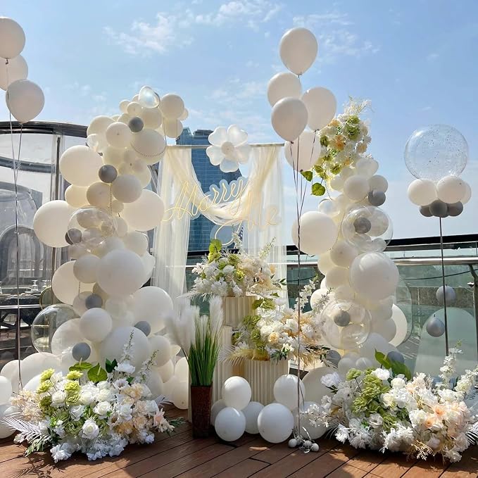 18 Inch White Balloons, Baby Shower, Birthday Party and Event Decoration - Image 4