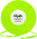Key Lime Ribbon 1/4 Inches 36 Yards Satin Roll Perfect by LilyRin