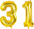 Number 31 Balloons for 31st Birthday Party Decorations, 0-100 Large No.31 for by Joycard