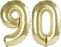 40 Inch Number 90 Balloons for 90th Birthday Party Decorations, 0-100 Champagne by FOBELEC