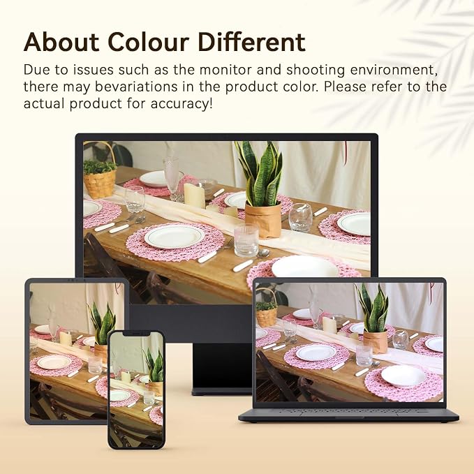 AHHFSMEI Paper Braided Round Placemats Set of 12 Natural Non-Slip Heat - Image 6