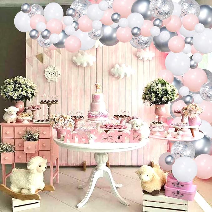 Pink Balloons Garland Kit, Birthday Party, Anniversary Decorations - Image 7