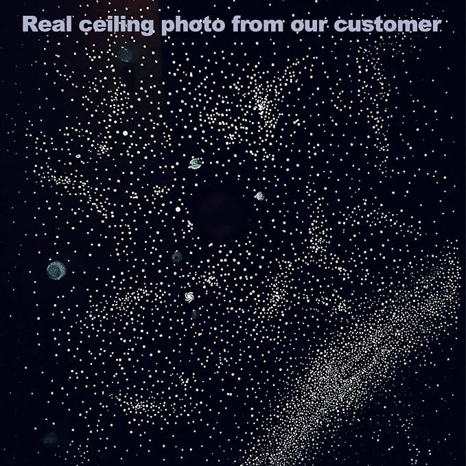 Glow in The Dark Stars for Ceiling Decal Decor 633 Pcs Realistic 3D Sticker | - Image 7