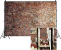 9x6ft Vintage Red Brick Wall Backdrop by Unknown