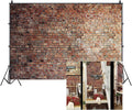 7x5ft Vintage Red Brick Wall Photo Backdrop by Unknown