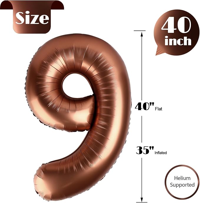 Brown 9 Balloon - Image 5