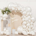104pcs Pearl White Balloon Garland Arch Kit 18/12/10/5 Inch | Different Sizes by OWPFJG
