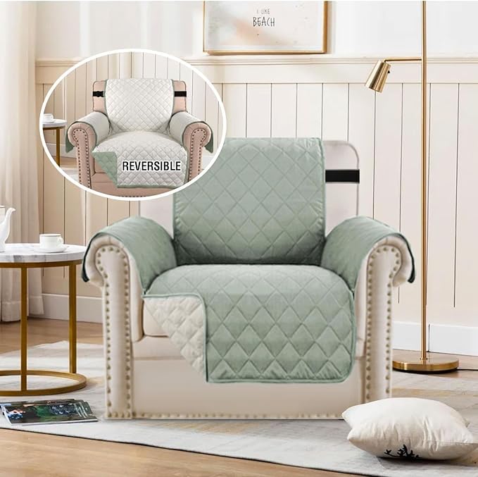 H.VERSAILTEX Reversible Chair Cover Water Resistant Chair Couch Cover - Image 3