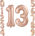 40 Inch Caramel Foil Number 13 Balloon by TNCDJKPA