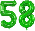 Number 58 Balloons for 58th Birthday Party Decorations, 0-100 Large No.58 by Joycard