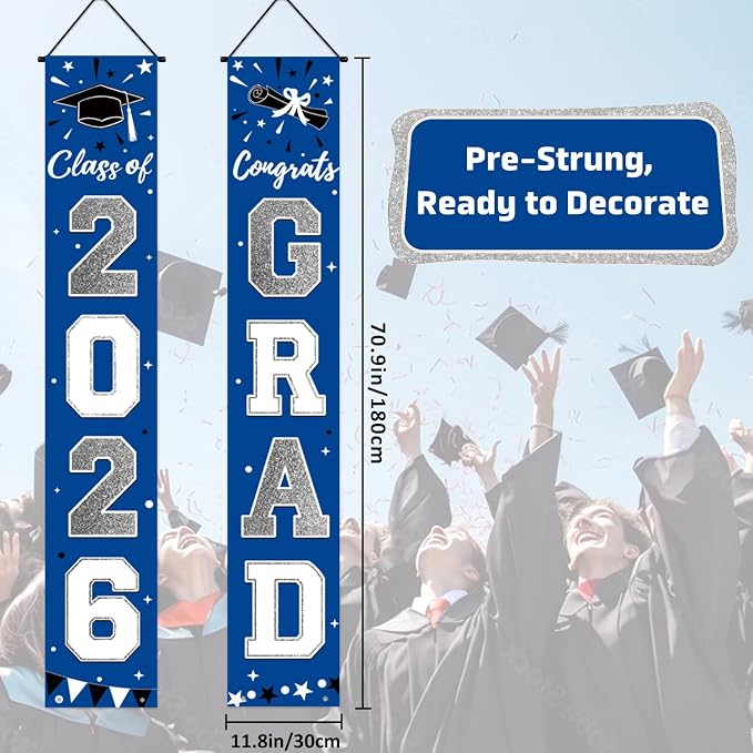Graduation Decorations 2026 Porch Banner, Graduation Banner Class of 2026 - Image 3