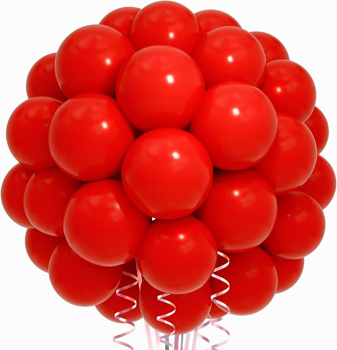 Red Balloon Birthday Party Balloons by Unknown