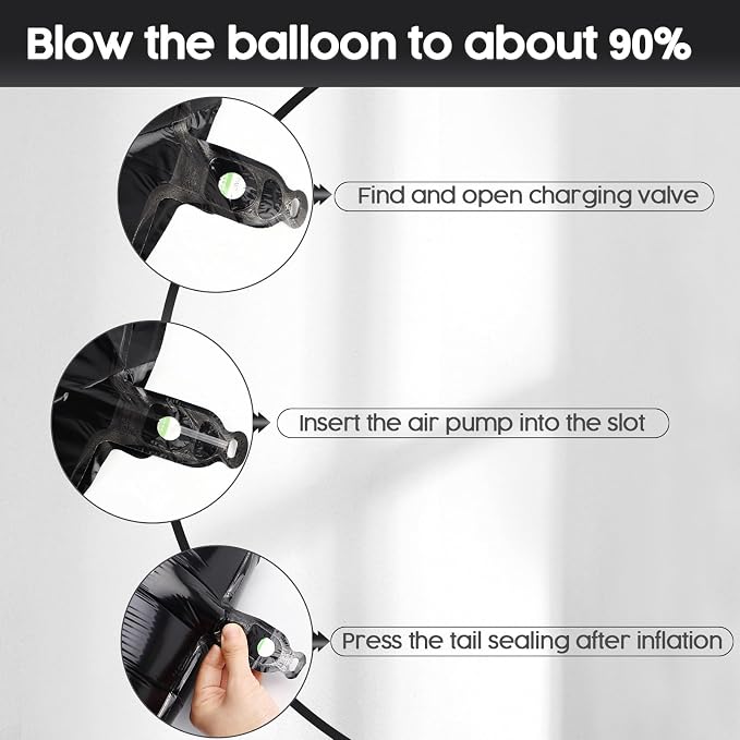 21 Balloon - Black Birthday Number Balloons, 40 Inch Decorations Men Women | - Image 6