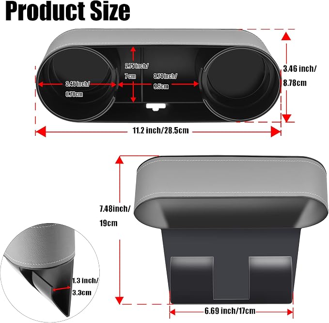Console Side Pocket, Cup Holder - Image 2