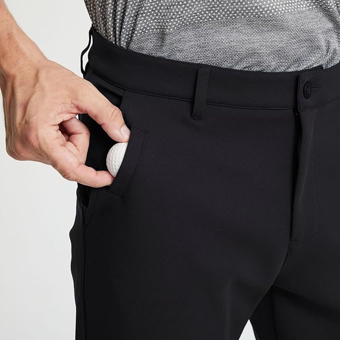 M MAELREG Golf Fleece Lined Pants Men Softshell Water-Resistant Workout Casual Outdoor Hiking Insulated Winter Pants for Men