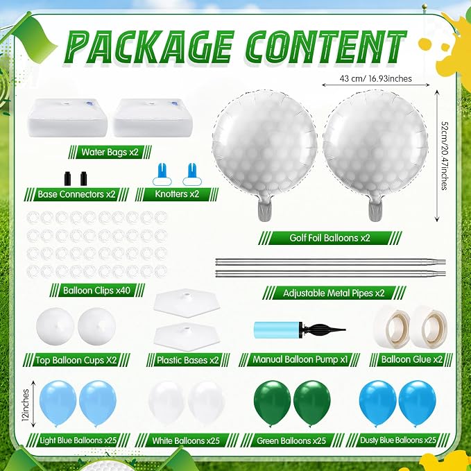Kasyat 2 Set Golf Balloon Column Stand Kit - Image 3