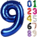 9 Balloon - Night Blue Birthday Number Balloons, 40 Inch Party Decorations | by ALPHADELTAPI