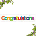 Colorful Congratulations Large Banner Wedding, Anniversary, Graduation by INNORU