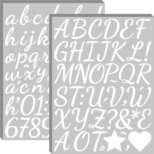 Letter Stickers 30 Sheets 1600 Pieces Alphabet Sticker 1 Inch Vinyl Self Adhesive Stick on Stickers for DIY Crafts Art Making Mailbox Scrapbook Classroom Decor(White)