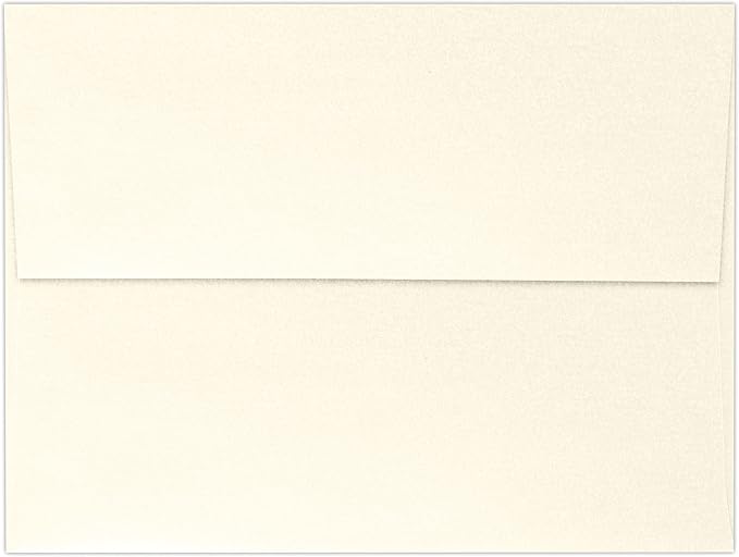 LUXPaper A7 Invitation Envelopes | Peel & Press | 5 1/4" x 7 1/4" | Champagne Metallic | 80lb. Text | 50 Qty