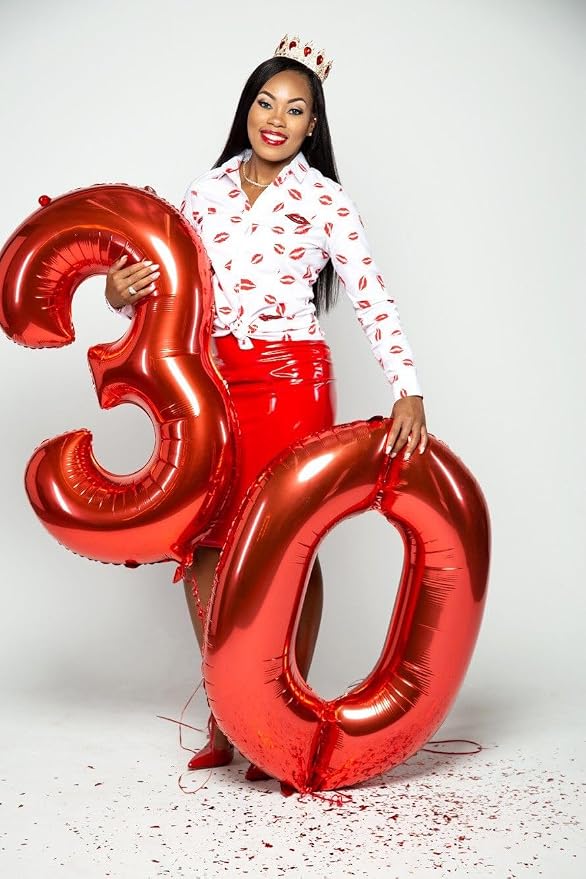 Number 9 Balloon 40 Inch Balloons Purple Birthday Decorations - Image 2