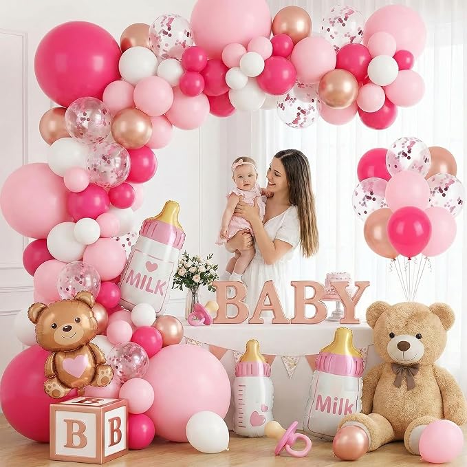LovesTown Rose Pink Balloon Garland Kit - Image 3