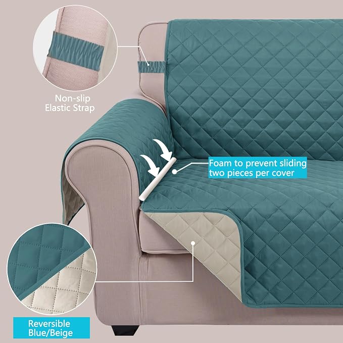 U-NICE HOME Reversible Sofa Cover Couch Cover - Image 3
