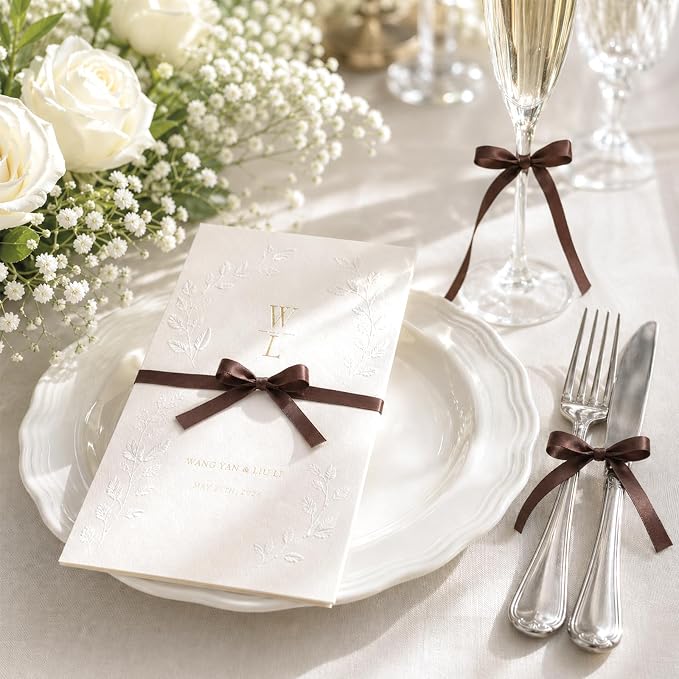KINGLAKE Brown Satin Ribbon - Image 6