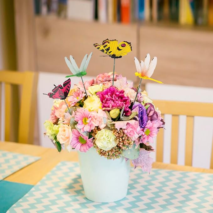 80 Pcs Decorative Butterfly Garden Stakes, 11.4 inch Waterproof Butterfly Picks - Image 5
