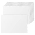 500 Pcs White White Disposable Paper Placemats Bulk Scalloped Edge 14.6 x 10.2 by Sabary