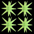 TONIFUL 4 Pcs Star Balloons Light Green Foil Explosion Party Decoration | 22 by TONIFUL