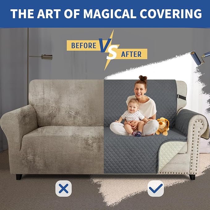 XINEAGE Oversized Sofa Cover Waterproof Couch Covers - Image 7
