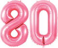 Number 80 Balloons for 80th Birthday Party Decorations, 0-100 Large No.80 by Joycard