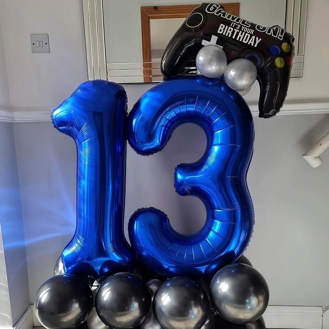 Navy Blue 16 Balloon Number, 40 Inch Number 16 Balloon Big Dark Blue Foil Mylar - Image 4