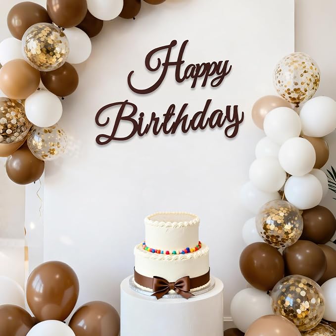 TONIFUL Happy Birthday Sign for Backdrop by TONIFUL