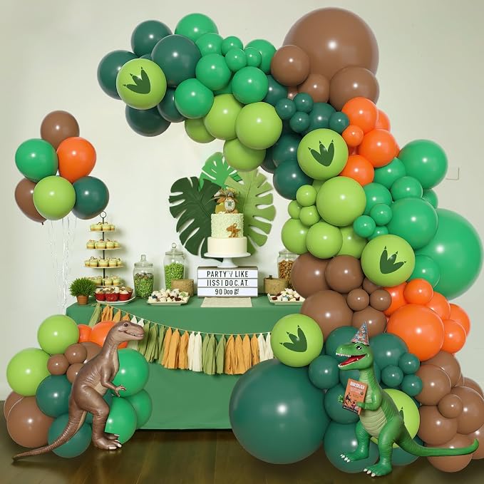 Amandir 153pcs Dinosaur Balloons Arch Garland Kit Different Sizes | 18 12 10 5 - Image 5