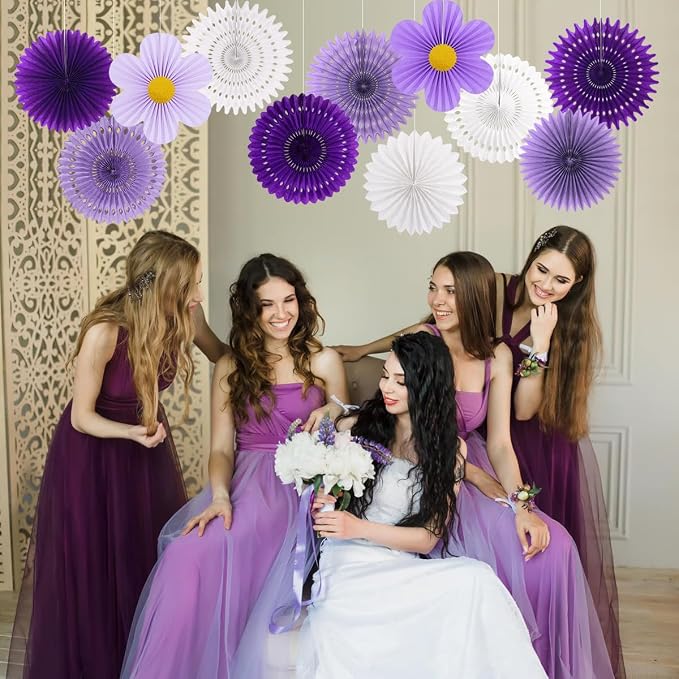 zilue Paper Fans Party Decorations Paper Flowers Decorations - Image 5