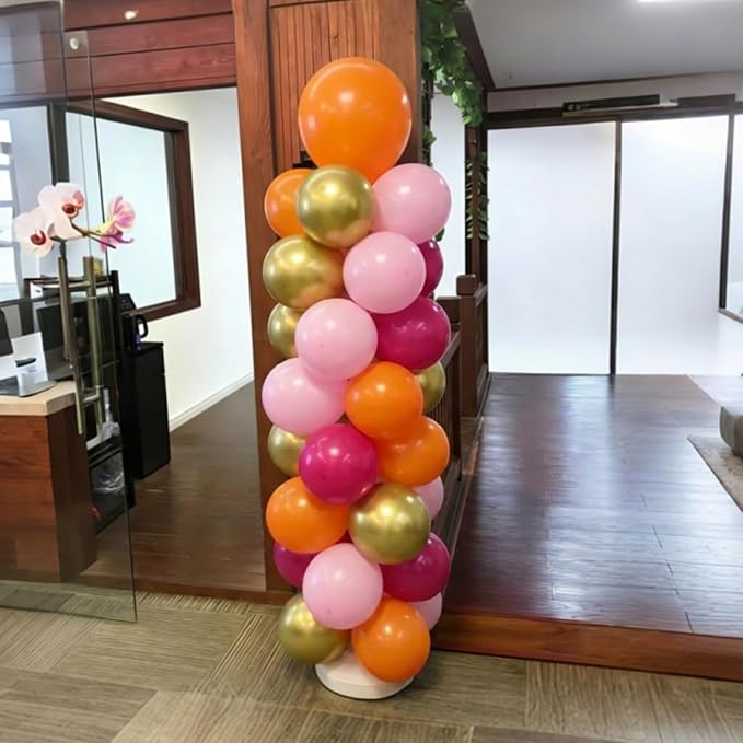 YMSZ Pink and Orange Balloon Garland Arch Kit, Tropical Balloons, | Different - Image 6