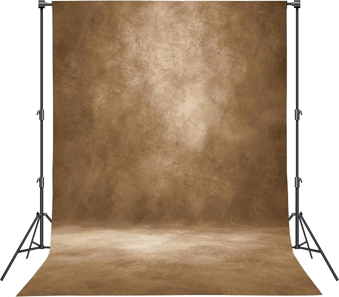 Abstract Photography Backdrop for Photoshoot 8x12ft, Dark Brown, No Stand | by Haboke