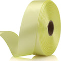 7/8 Inch 30 Yards Rice Yellow Satin Craft Ribbon-Single Face Polyester Ribbon by Unknown