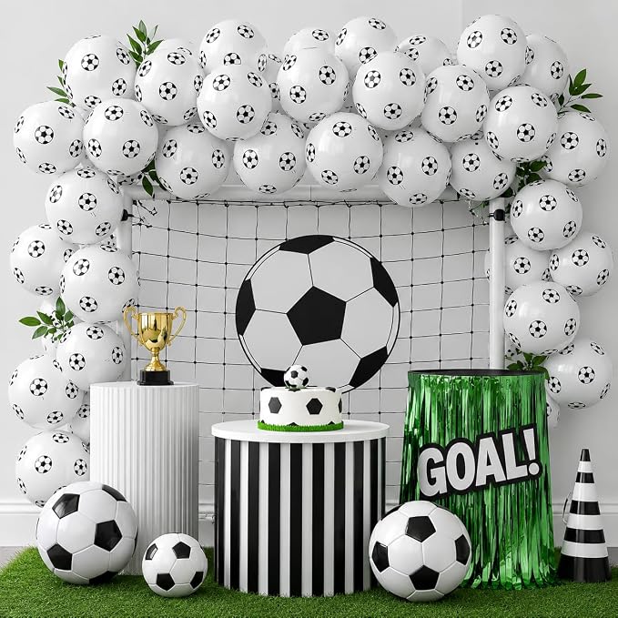 Soccer Balloons 12 Inch Soccer Ball Balloons - Image 4
