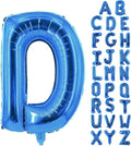 Letter Balloons 40 Inch Blue Giant Alphabet Balloons Letter D | Foil Mylar Big by YUNSHANGMO