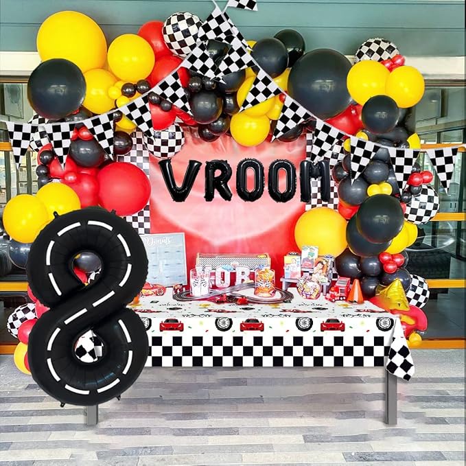 134pcs Race Car Balloon Party Supplies - Image 4