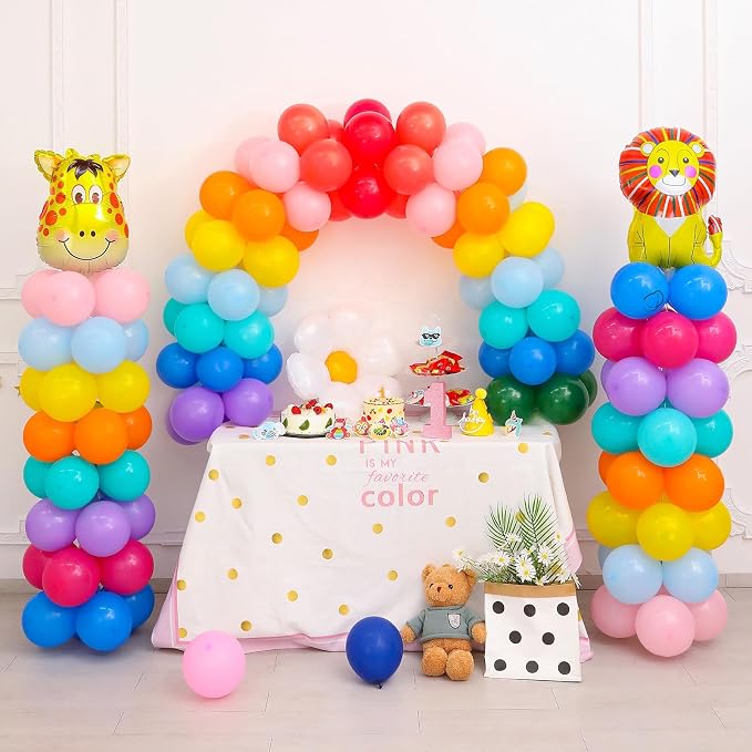 Voircoloria Balloon Stand Kit Set of 2, 7FT Adjustable Height Balloon Column Kit - Image 6