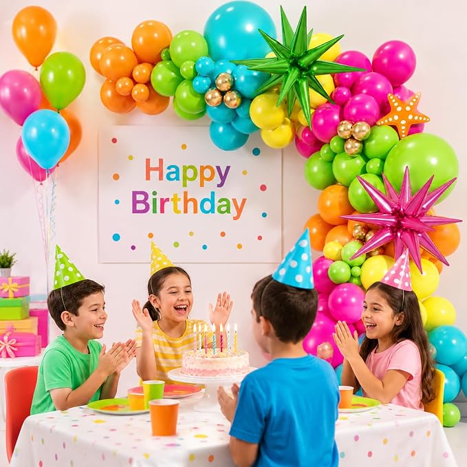 145Pcs Summer Tropical Balloon Arch Kit, Hawaiian Theme Balloon Garland - Image 6