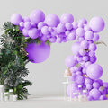 200 Pieces Pastel Purple Balloon Arch Kit Light Purple Balloons Lilac Balloon by BHUCUTU