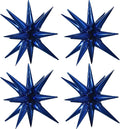TONIFUL 4 Pcs Star Balloons Navy Blue Foil Explosion Party Decoration | Large by TONIFUL