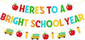Here’s to A Bright School Year Banner Welcome Back to School Theme | Happy by YOYMARR
